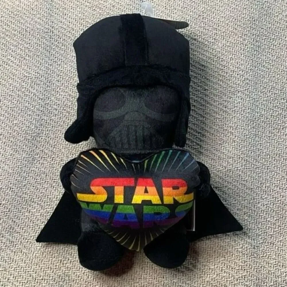 STAR WARS Darth Vader Dog Toy NWT Pride Rainbow Heart Puppy Pet Gift Disney